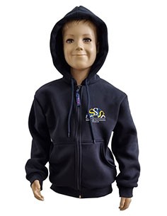 Felpa con zip e cappuccio