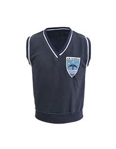 Gilet in felpa con ricamo