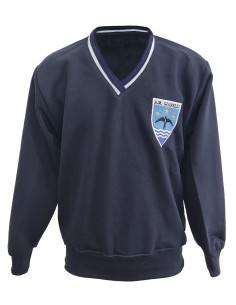 Felpa con scollo a V